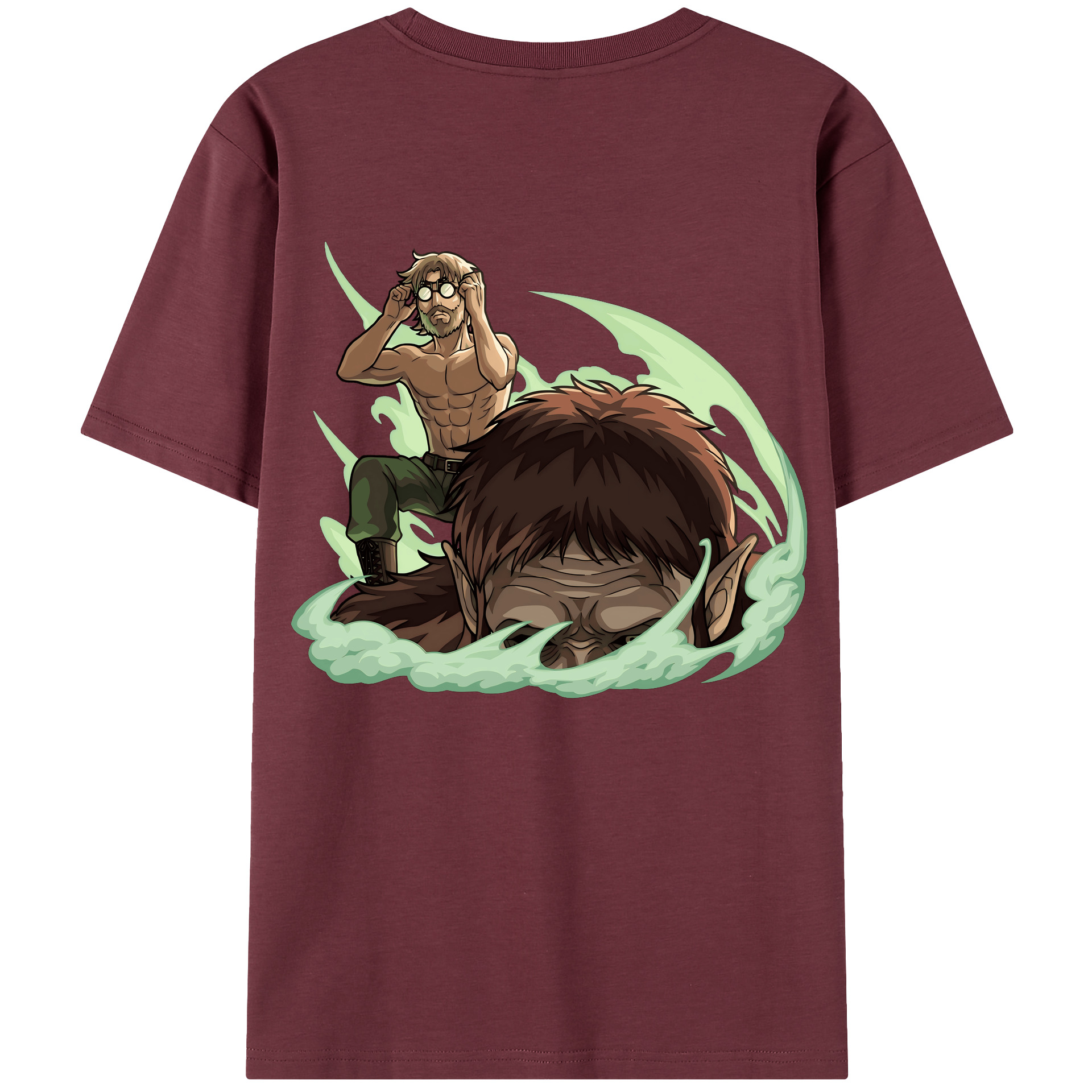 （画像用） 進撃の巨人 Attack on Titan 綿100％半袖Tシャツ（背面プリント）